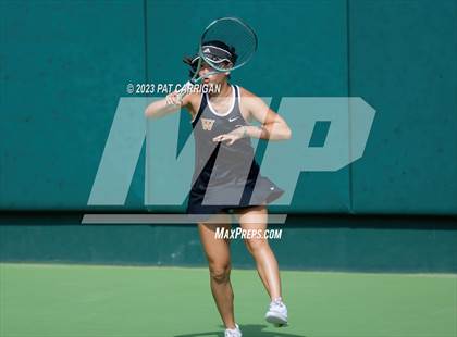 Thumbnail 1 in The Woodlands vs Round Rock Westwood (UIL 6A Team Tennis Semifinal) photogallery.