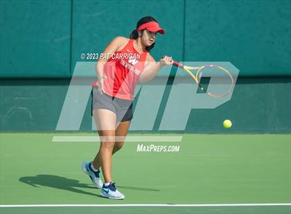 Thumbnail 1 in The Woodlands vs Round Rock Westwood (UIL 6A Team Tennis Semifinal) photogallery.