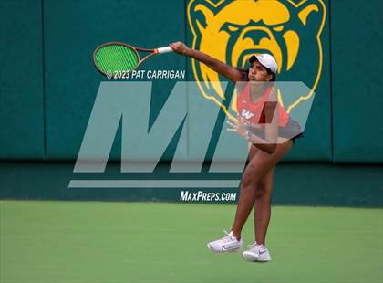 Thumbnail 3 in The Woodlands vs Round Rock Westwood (UIL 6A Team Tennis Semifinal) photogallery.