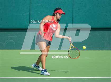 Thumbnail 3 in The Woodlands vs Round Rock Westwood (UIL 6A Team Tennis Semifinal) photogallery.