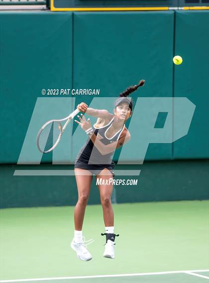 Thumbnail 2 in The Woodlands vs Round Rock Westwood (UIL 6A Team Tennis Semifinal) photogallery.
