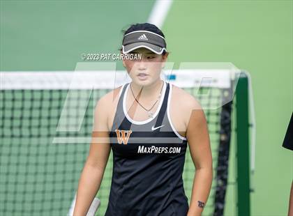Thumbnail 1 in The Woodlands vs Round Rock Westwood (UIL 6A Team Tennis Semifinal) photogallery.