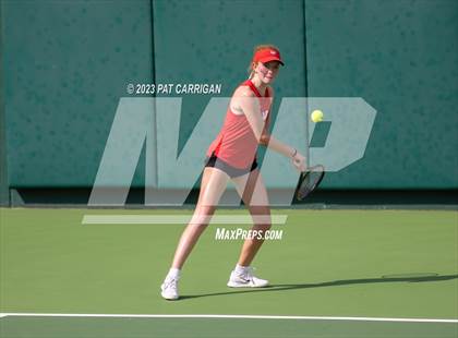 Thumbnail 3 in The Woodlands vs Round Rock Westwood (UIL 6A Team Tennis Semifinal) photogallery.