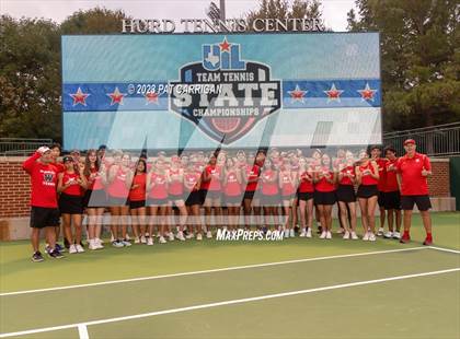 Thumbnail 3 in The Woodlands vs Round Rock Westwood (UIL 6A Team Tennis Semifinal) photogallery.