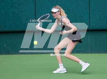 Thumbnail 2 in The Woodlands vs Round Rock Westwood (UIL 6A Team Tennis Semifinal) photogallery.
