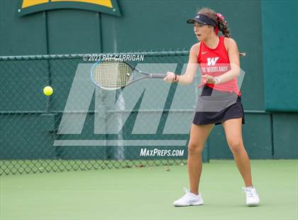 Thumbnail 3 in The Woodlands vs Round Rock Westwood (UIL 6A Team Tennis Semifinal) photogallery.