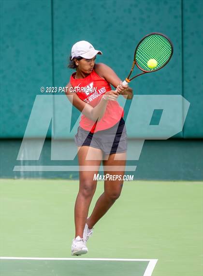 Thumbnail 1 in The Woodlands vs Round Rock Westwood (UIL 6A Team Tennis Semifinal) photogallery.
