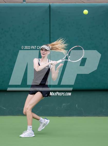 Thumbnail 1 in The Woodlands vs Round Rock Westwood (UIL 6A Team Tennis Semifinal) photogallery.