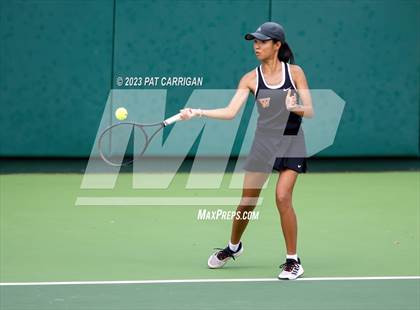 Thumbnail 2 in The Woodlands vs Round Rock Westwood (UIL 6A Team Tennis Semifinal) photogallery.