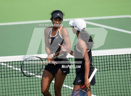 Thumbnail 3 in The Woodlands vs Round Rock Westwood (UIL 6A Team Tennis Semifinal) photogallery.