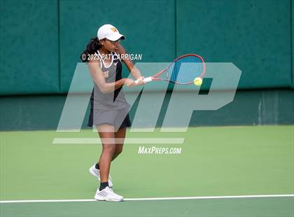 Thumbnail 2 in The Woodlands vs Round Rock Westwood (UIL 6A Team Tennis Semifinal) photogallery.