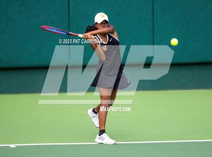 Thumbnail 1 in The Woodlands vs Round Rock Westwood (UIL 6A Team Tennis Semifinal) photogallery.