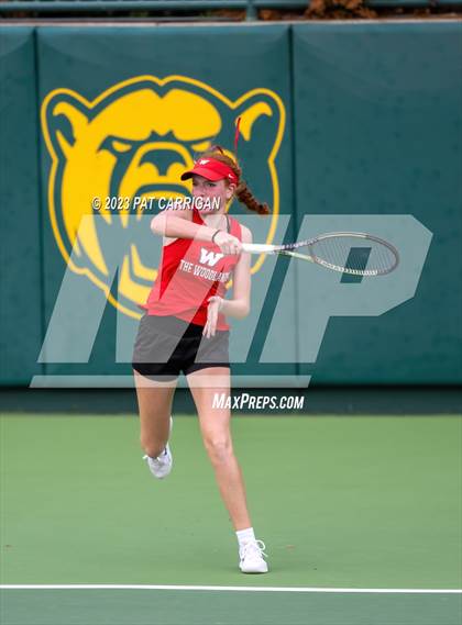 Thumbnail 2 in The Woodlands vs Round Rock Westwood (UIL 6A Team Tennis Semifinal) photogallery.