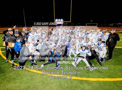 Thumbnail 2 in Rocklin vs. St. Mary's (D2 CIF SJS Final) photogallery.