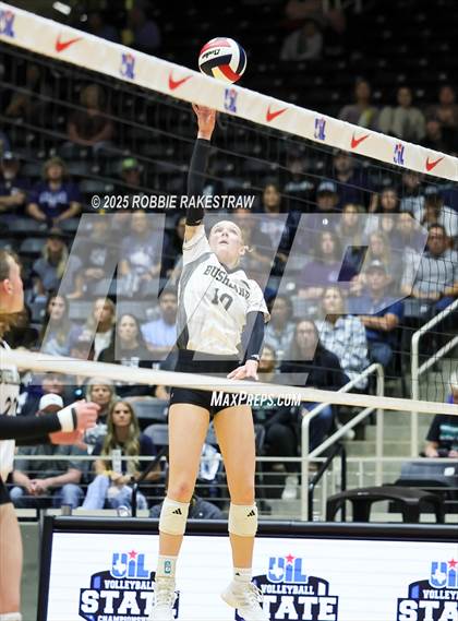 Thumbnail 3 in Bushland vs. Goliad (UIL 3A D1 Volleyball Final) photogallery.