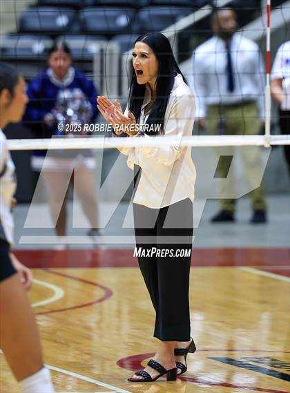 Thumbnail 2 in Bushland vs. Goliad (UIL 3A D1 Volleyball Final) photogallery.