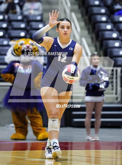 Thumbnail 2 in Bushland vs. Goliad (UIL 3A D1 Volleyball Final) photogallery.