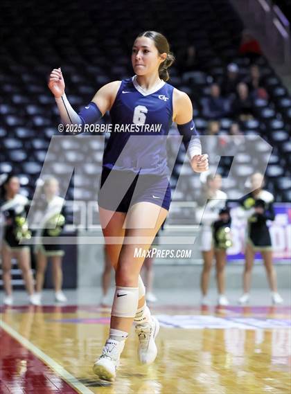 Thumbnail 3 in Bushland vs. Goliad (UIL 3A D1 Volleyball Final) photogallery.