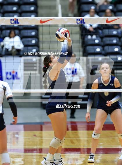 Thumbnail 2 in Bushland vs. Goliad (UIL 3A D1 Volleyball Final) photogallery.