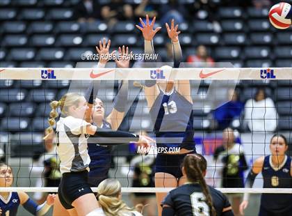 Thumbnail 2 in Bushland vs. Goliad (UIL 3A D1 Volleyball Final) photogallery.