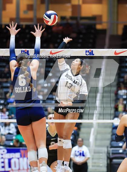 Thumbnail 2 in Bushland vs. Goliad (UIL 3A D1 Volleyball Final) photogallery.