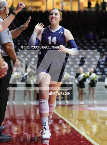 Thumbnail 3 in Bushland vs. Goliad (UIL 3A D1 Volleyball Final) photogallery.