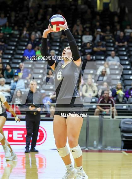 Thumbnail 2 in Bushland vs. Goliad (UIL 3A D1 Volleyball Final) photogallery.