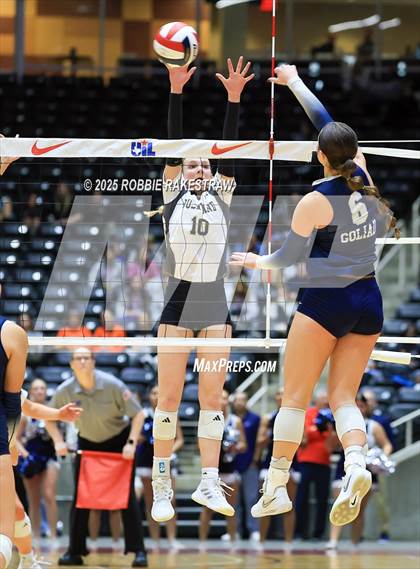 Thumbnail 3 in Bushland vs. Goliad (UIL 3A D1 Volleyball Final) photogallery.