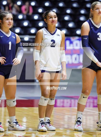Thumbnail 3 in Bushland vs. Goliad (UIL 3A D1 Volleyball Final) photogallery.