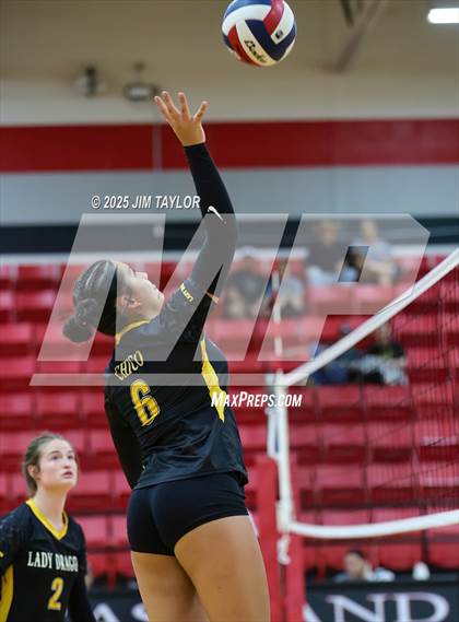 Thumbnail 2 in Chico vs De Leon (Eastland Volleyball Showdown 2025) photogallery.
