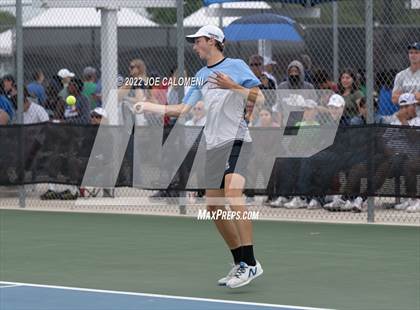 Thumbnail 2 in Harlan vs Coronado (UIL 6A Boys Singles Tennis State Semifinal) photogallery.