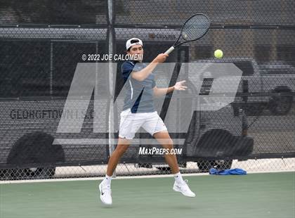 Thumbnail 2 in Harlan vs Coronado (UIL 6A Boys Singles Tennis State Semifinal) photogallery.