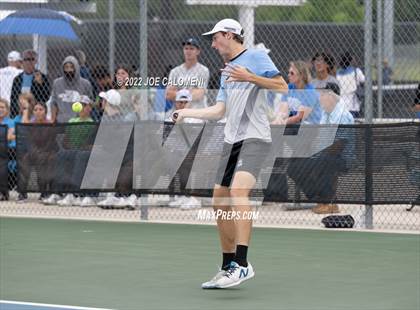 Thumbnail 3 in Harlan vs Coronado (UIL 6A Boys Singles Tennis State Semifinal) photogallery.