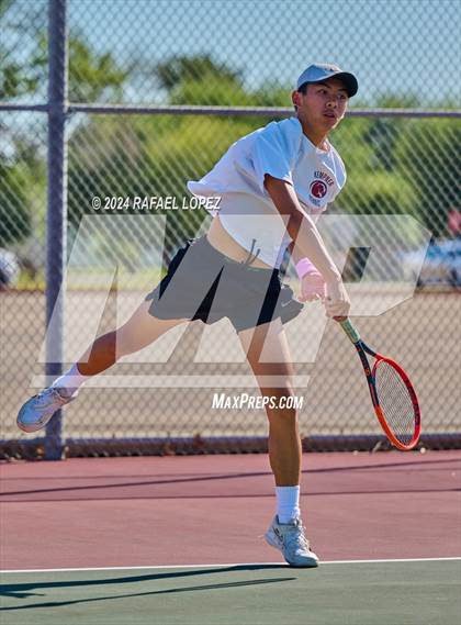 Thumbnail 1 in Fort Bend Kempner @ Galena Park (UIL Tennis 5A Region 3 Bi-District) photogallery.