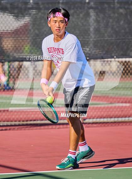 Thumbnail 1 in Fort Bend Kempner @ Galena Park (UIL Tennis 5A Region 3 Bi-District) photogallery.
