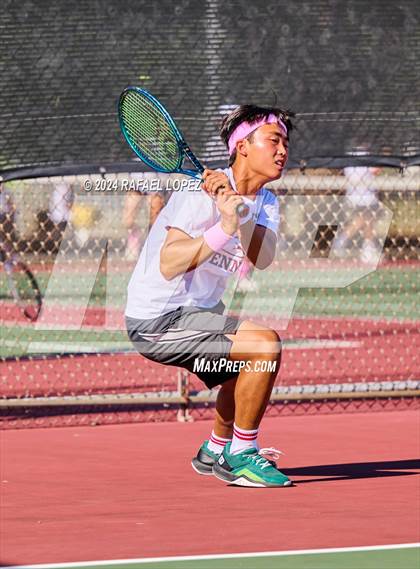 Thumbnail 2 in Fort Bend Kempner @ Galena Park (UIL Tennis 5A Region 3 Bi-District) photogallery.