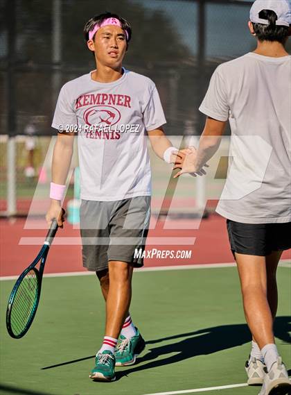 Thumbnail 1 in Fort Bend Kempner @ Galena Park (UIL Tennis 5A Region 3 Bi-District) photogallery.