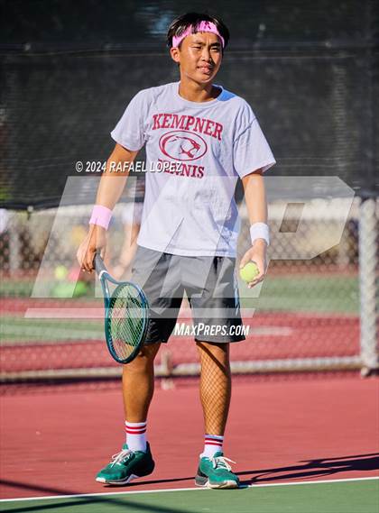 Thumbnail 2 in Fort Bend Kempner @ Galena Park (UIL Tennis 5A Region 3 Bi-District) photogallery.