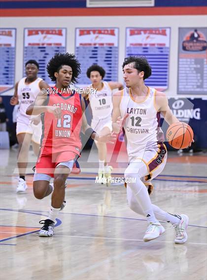 Thumbnail 2 in Layton Christian Academy vs. Redondo Union (Tarkanian Classic) photogallery.
