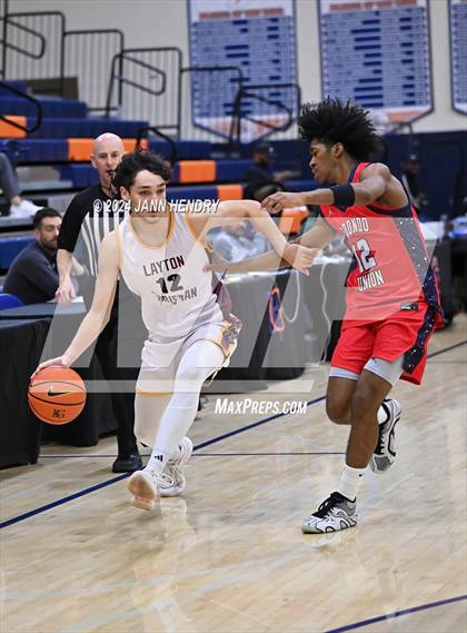 Thumbnail 1 in Layton Christian Academy vs. Redondo Union (Tarkanian Classic) photogallery.