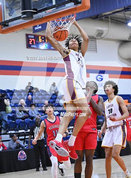 Thumbnail 2 in Layton Christian Academy vs. Redondo Union (Tarkanian Classic) photogallery.
