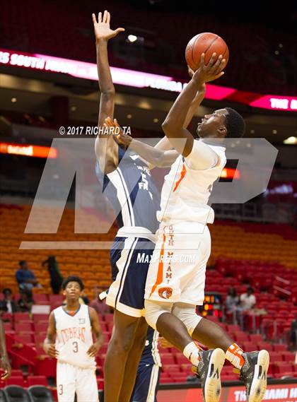 Thumbnail 2 in Florida Prep vs. South Miami (Hoophall Miami Invitational) photogallery.