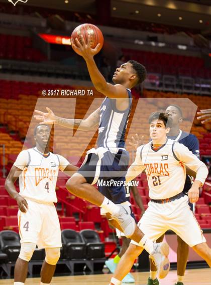 Thumbnail 3 in Florida Prep vs. South Miami (Hoophall Miami Invitational) photogallery.