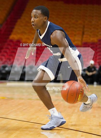 Thumbnail 1 in Florida Prep vs. South Miami (Hoophall Miami Invitational) photogallery.