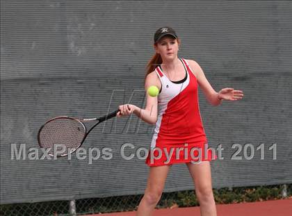 Thumbnail 3 in Monte Vista vs. St. Francis (CIF NorCal Team Tennis Championships) photogallery.