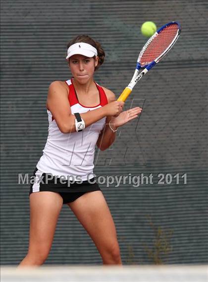 Thumbnail 2 in Monte Vista vs. St. Francis (CIF NorCal Team Tennis Championships) photogallery.
