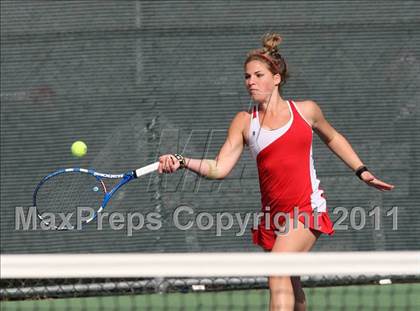 Thumbnail 3 in Monte Vista vs. St. Francis (CIF NorCal Team Tennis Championships) photogallery.