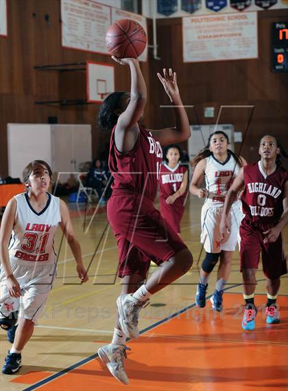 Thumbnail 1 in Highland vs. Marshall (Pasadena Poly Tournament) photogallery.