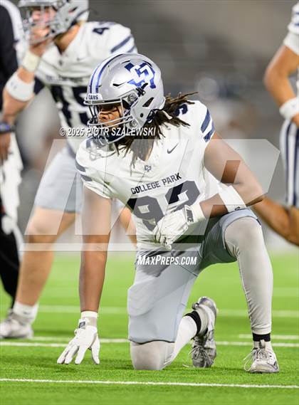 Thumbnail 2 in College Park vs Cypress Lakes (UIL 6A D2 Football Area) photogallery.