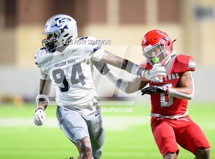 Thumbnail 3 in College Park vs Cypress Lakes (UIL 6A D2 Football Area) photogallery.